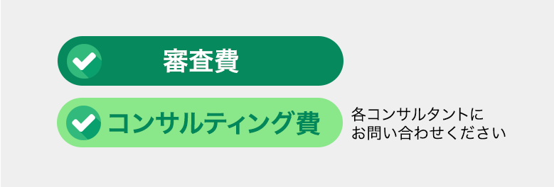 審査費　コンサルティング費